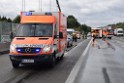 Schwerer LKW VU PKlemm A 4 Rich Olpe auf der Rodenkirchener Bruecke P049